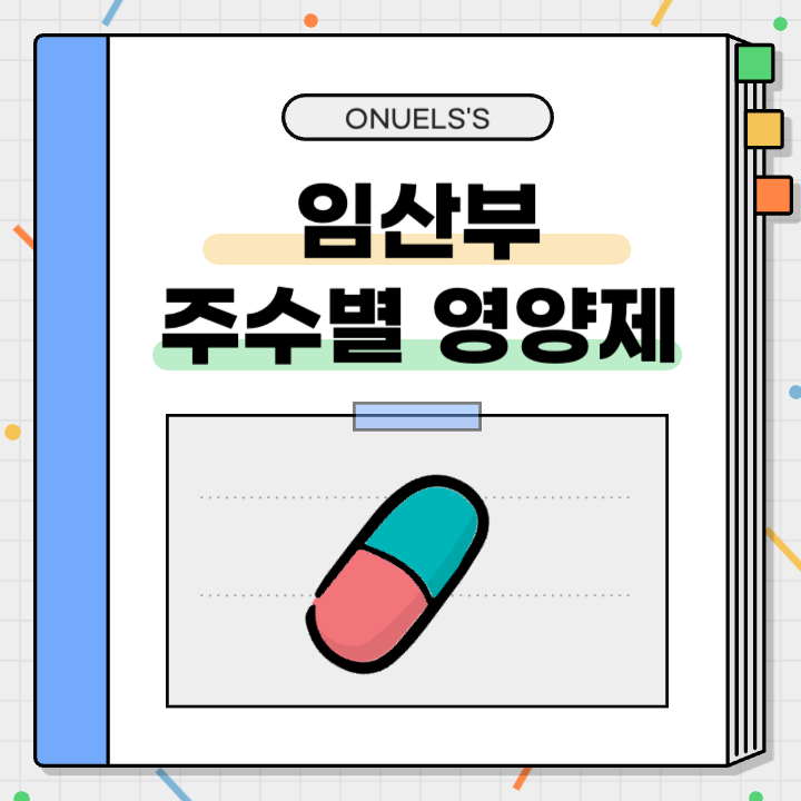 임산부 주수별 영양제 블로그 제목에 대해 표시한 그림입니다. 